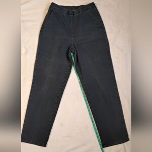 Laura Scott Charcoal Elastic Waist Pants